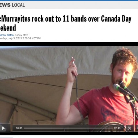 Dan Mangan rocks it in the heat for Canada Day
