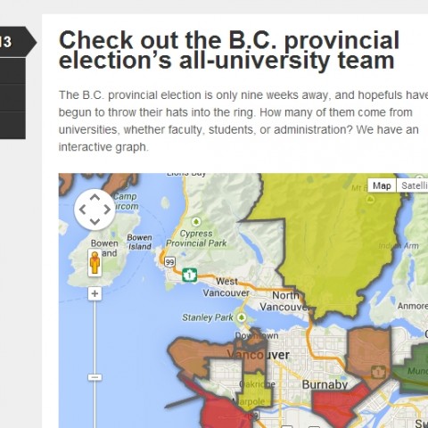 Check out the B.C. provincial election’s all-university team